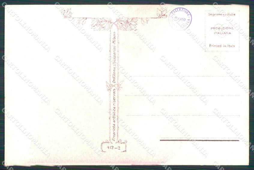 Artist Signed Nanni Romantic Couple serie 412-2 cartolina XP7320 – retro