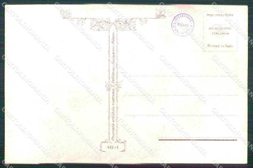 Artist Signed Nanni Romantic Couple serie 412-1 cartolina XP7323 – retro
