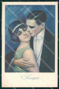 Artist Signed Nanni Romantic Couple serie 26B PIEGHINA cartolina XP7342 – fronte