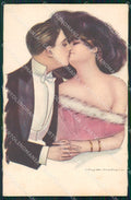Artist Signed Nanni Romantic couple serie 412-1 cartolina XP7435 – fronte