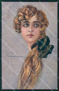 Artist Signed Corbella Glamour Fashion Lady serie 281-3 cartolina XP7447 – fronte