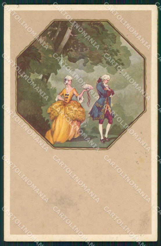 Artist Signed Corbella Venetian Romantic Couple STRAPPINO cartolina XP7460 – fronte