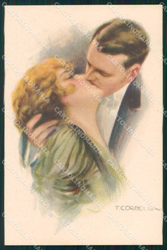Artist Signed Corbella Romantic Couple serie 162-4 cartolina XP7467 – fronte