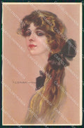 Artist Signed Corbella Glamour Fashion Lady serie 281-1 cartolina XP7492 – fronte