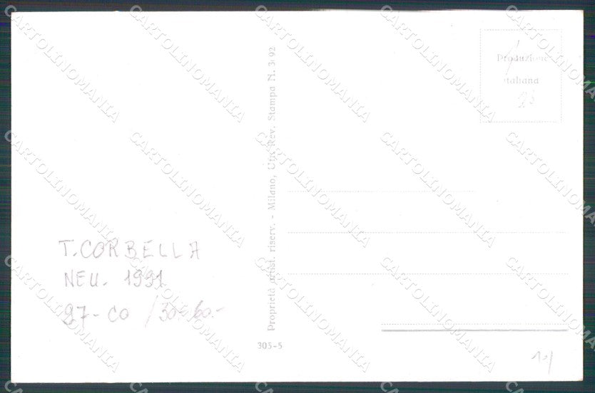 Artist Signed Corbella Glamour Fashion Lady serie 305-5 cartolina XP7527 – retro