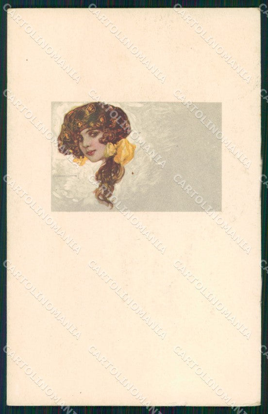 Artist Signed Corbella Glamour Lady serie 465M-3cartolina XP7535 – fronte