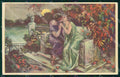 Artist Signed Corbella Romantic Couple serie 441-1 PIEGHINA cartolina XP7551 – fronte