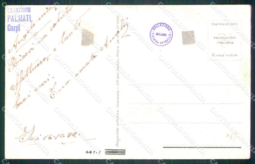 Artist Signed Corbella Romantic Couple serie 441-1 PIEGHINA cartolina XP7551 – retro