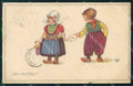 Artist Signed Mauzan Olandesini Dutch Child serie 511-1 cartolina XP7563 – fronte