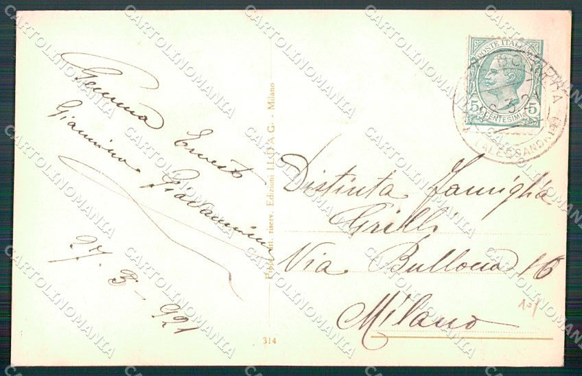 Artist Signed Mauzan Child serie 314 cartolina XP7656 – retro