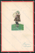 Artist Signed Mauzan Child serie 302M-3 cartolina XP7659 – fronte
