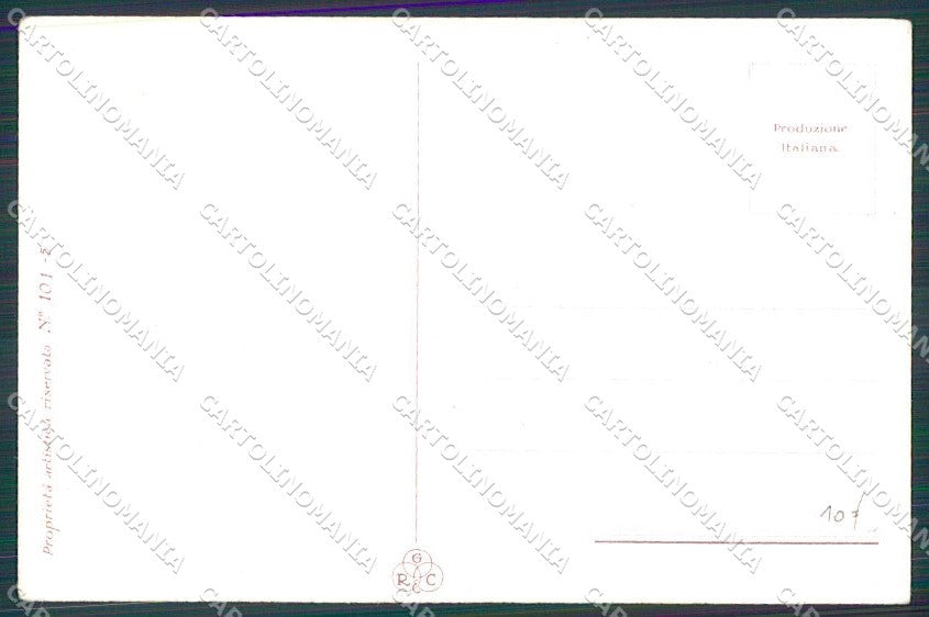 Artist Signed Mauzan Glamour Fashion Lady serie 101-5 cartolina XP7679 – retro