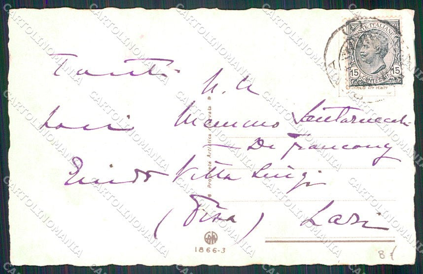 Artist Signed Colombo Children Lion Bambini serie 1866-3 cartolina XP7685 – retro