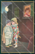 Artist Signed Colombo Children Bambini Pierrot serie 2058 cartolina XP7748 – fronte