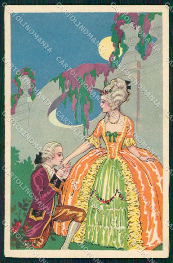 Artist Signed Busi Romantic Venetian Couple serie 1006 cartolina XP7763 – fronte