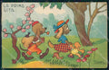 Artist Signed Craveri Dressed Animals cartolina XP7787 – fronte