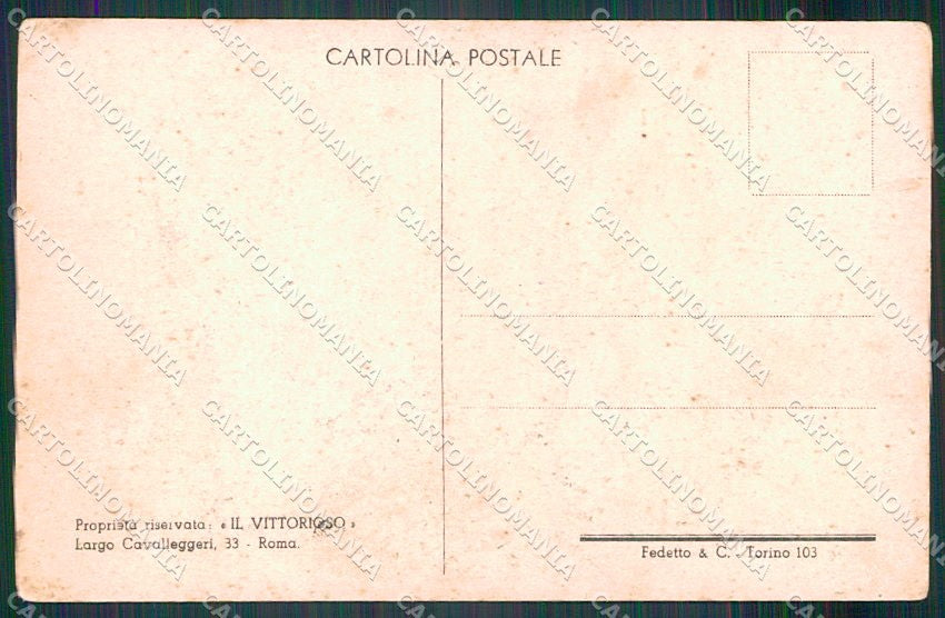 Artist Signed Craveri Dressed Animals cartolina XP7787 – retro
