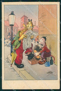 Artist Signed Craveri Dressed Animals serie VII cartolina XP7793 – fronte