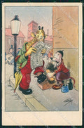 Artist Signed Craveri Dressed Animals serie VII cartolina XP7794 – fronte