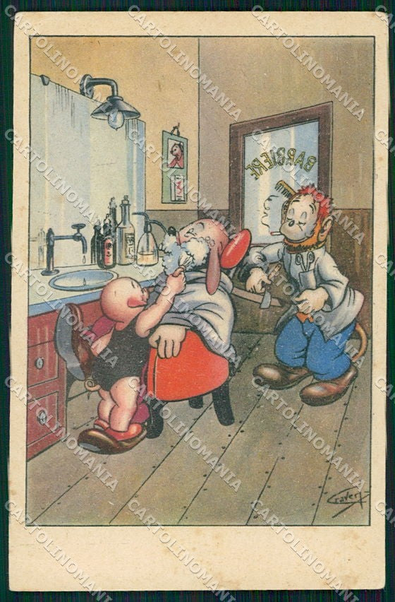 Artist Signed Craveri Dressed Animals serie VII cartolina XP7797 – fronte