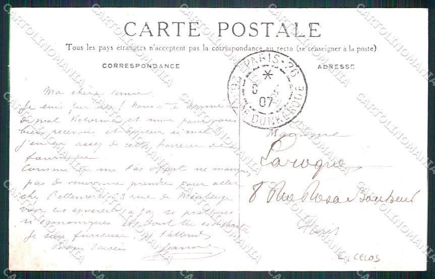 Artist Signed E. Celos French Advertising Art Nouveau cartolina XP7833 – retro