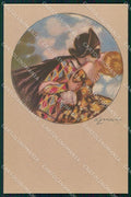 Artist Signed A. Zandrino Kiss Carnival Couple serie 93-4 cartolina XP7879 – fronte