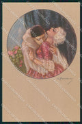 Artist Signed A. Zandrino Kiss Carnival Couple serie 93-5 cartolina XP7880 – fronte