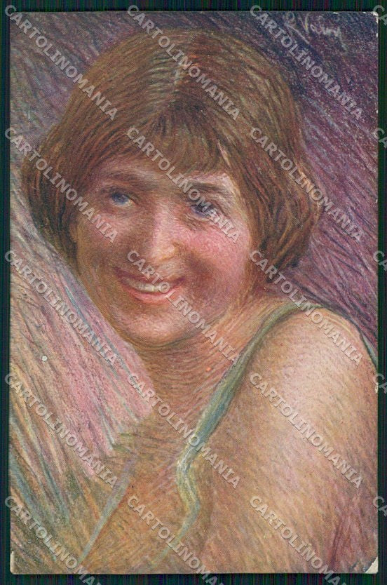 Artist Signed R. Valori Lady serie 329-3 cartolina XP7900 – fronte