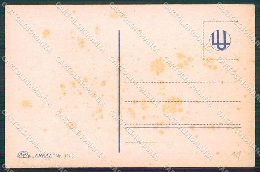 Artist Signed Usabal Glamour Fashion Lady serie 333-5 cartolina XP7942 – retro