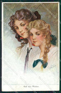 Artist Signed R. Guischaf ? Lady Cherries serie 5969 cartolina XP7951 – fronte