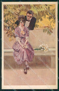 Artist Signed Metlicoviz Romantic Couple serie 415-5 cartolina XP7985 – fronte