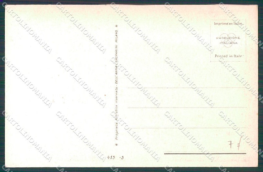 Artist Signed Metlicoviz Romantic Couple serie 415-5 cartolina XP7985 – retro
