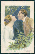 Artist Signed Clemency Romantic Couple serie 372-3 cartolina XP7996 – fronte