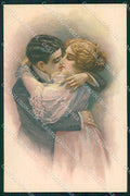Artist Signed San Marco Romantic Couple serie 2023 cartolina XP8001 – fronte