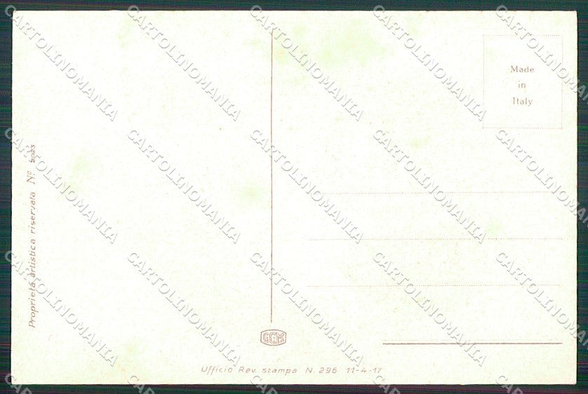 Artist Signed San Marco Romantic Couple serie 2023 cartolina XP8001 – retro
