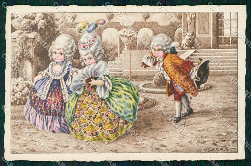 Artist Signed Bertiglia Children serie 2454 cartolina XP8067 – fronte