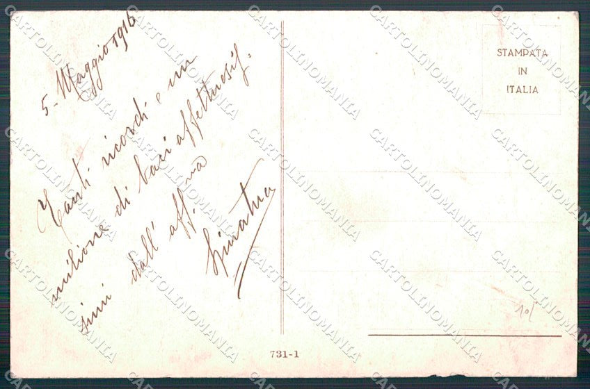 Artist Signed Bianchi Horse Fashion Lady serie 731-1 ABRASA cartolina XP8162 – retro