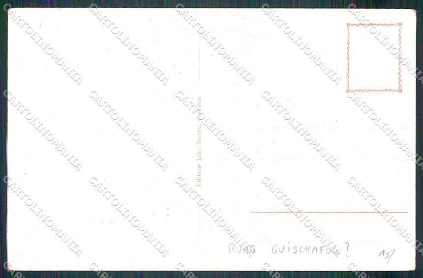 Artist Signed R. Guischaf ? Romantic Couple cartolina XP8221 – retro