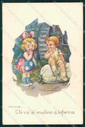 Artist Signed Castelli Children serie 591-2 cartolina XP8240 – fronte