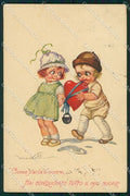 Artist Signed Castelli Children Degami 664 cartolina XP8241 – fronte