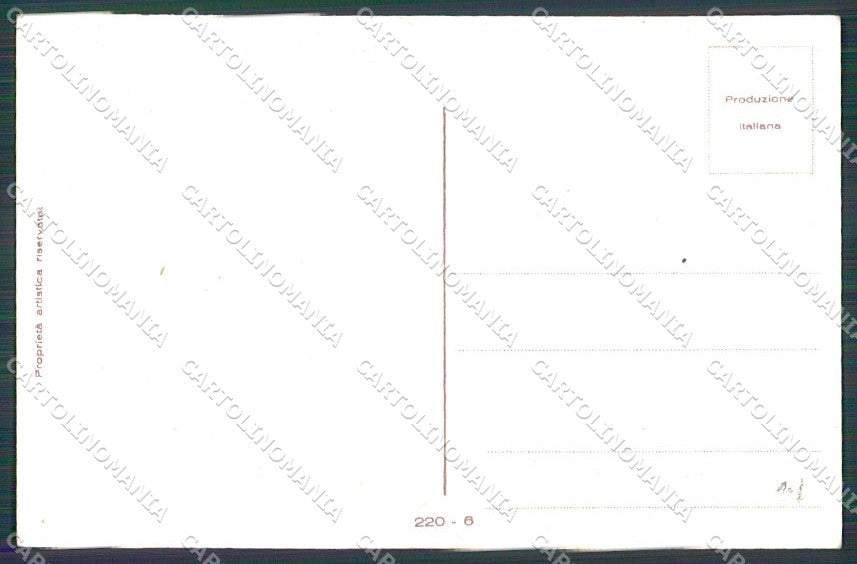 Artist Signed Vecchi Kiss Romantic Couple serie 220-6 cartolina XP8283 – retro