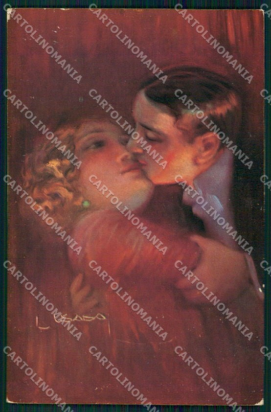 Artist Signed Usabal Romantic Couple serie 1248 cartolina XP8288 – fronte