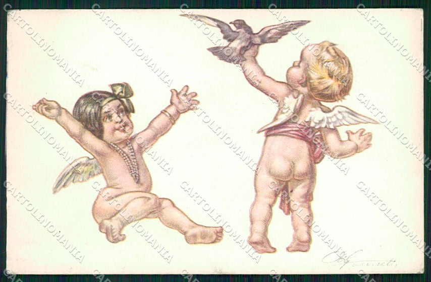 Artist Signed Giametti Cupid serie 249-1 cartolina XP8289 – fronte