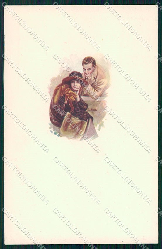 Artist Signed San Marco Romantic Couple serie 892-3 cartolina XP8291 – fronte