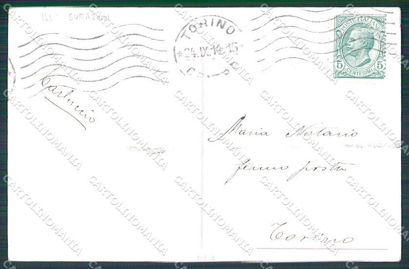 Artist Signed Guerzoni Romantic Couple serie 715-5 cartolina XP8324 – retro