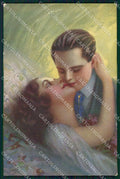 Artist Signed Guerzoni Kiss Romantic Couple serie 1087 cartolina XP8327 – fronte