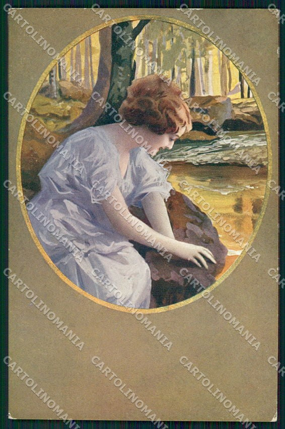 Artist Signed Guerzoni Glamour Fashion Lady serie 2947 cartolina XP8331 – fronte