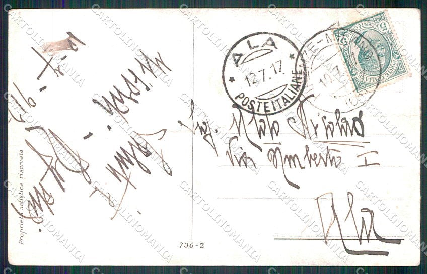 Artist Signed Guerzoni Kiss Romantic Couple serie 736-2 PIEGATA cartolina XP8339 – retro