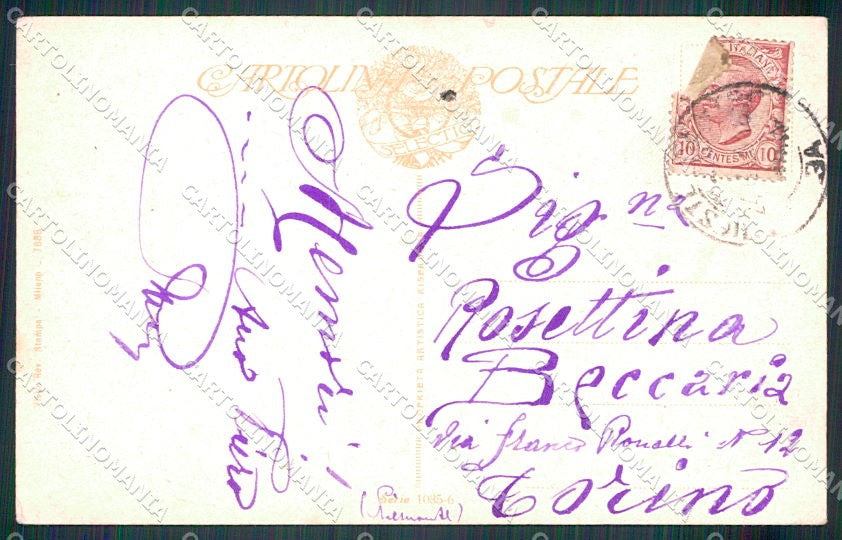 Artist Signed Guerzoni Romantic Couple serie 1035-6 cartolina XP8343 – retro