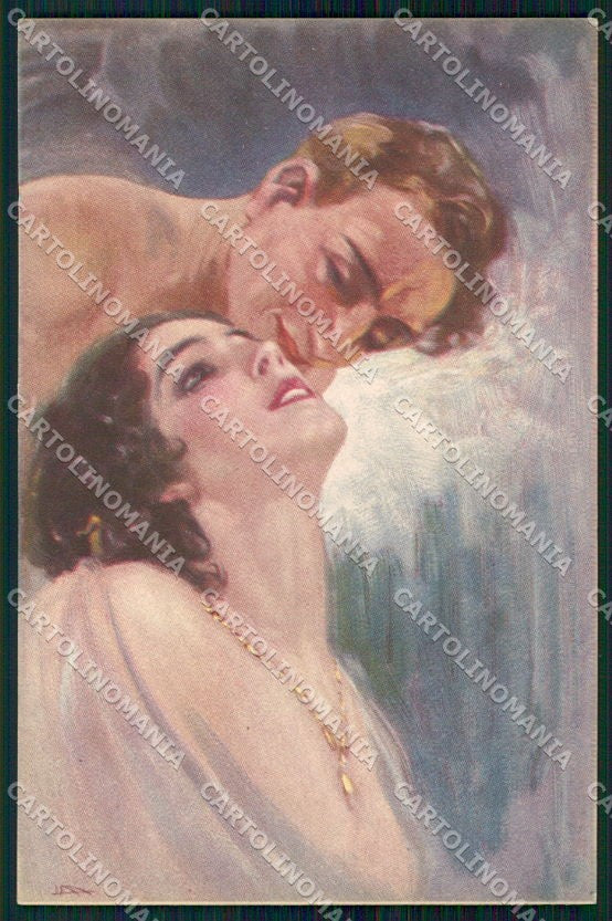 Artist Signed Metlicoviz Romantic Couple serie 244- 3 cartolina XP8371 – fronte